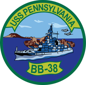 USS Pennsylvania (BB-38) Merchandise - Shop T-Shirts, hoodies, patches, pins, flags, decals, hats and more.