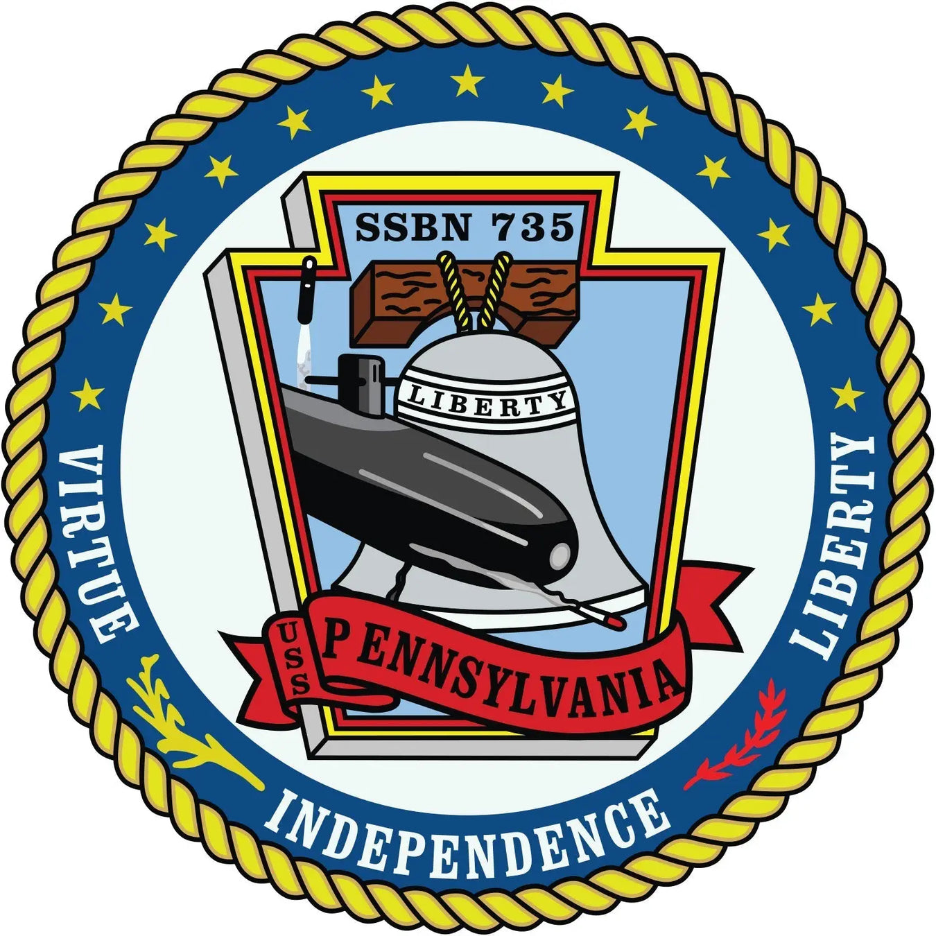 USS Pennsylvania (SSBN-735) logo