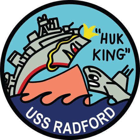 USS Radford (DD-446) Patch Logo Decal Emblem Crest Insignia