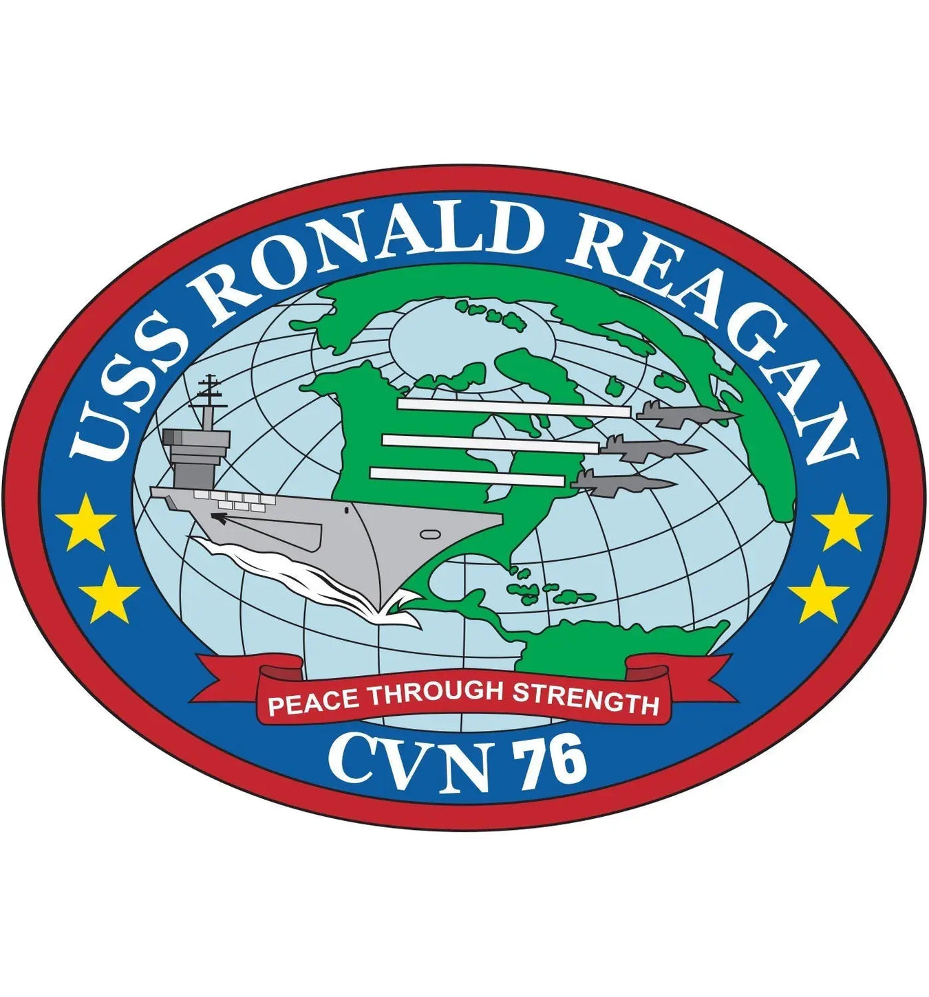 USS Ronald Reagan (CVN-76) Logo Emblem Crest