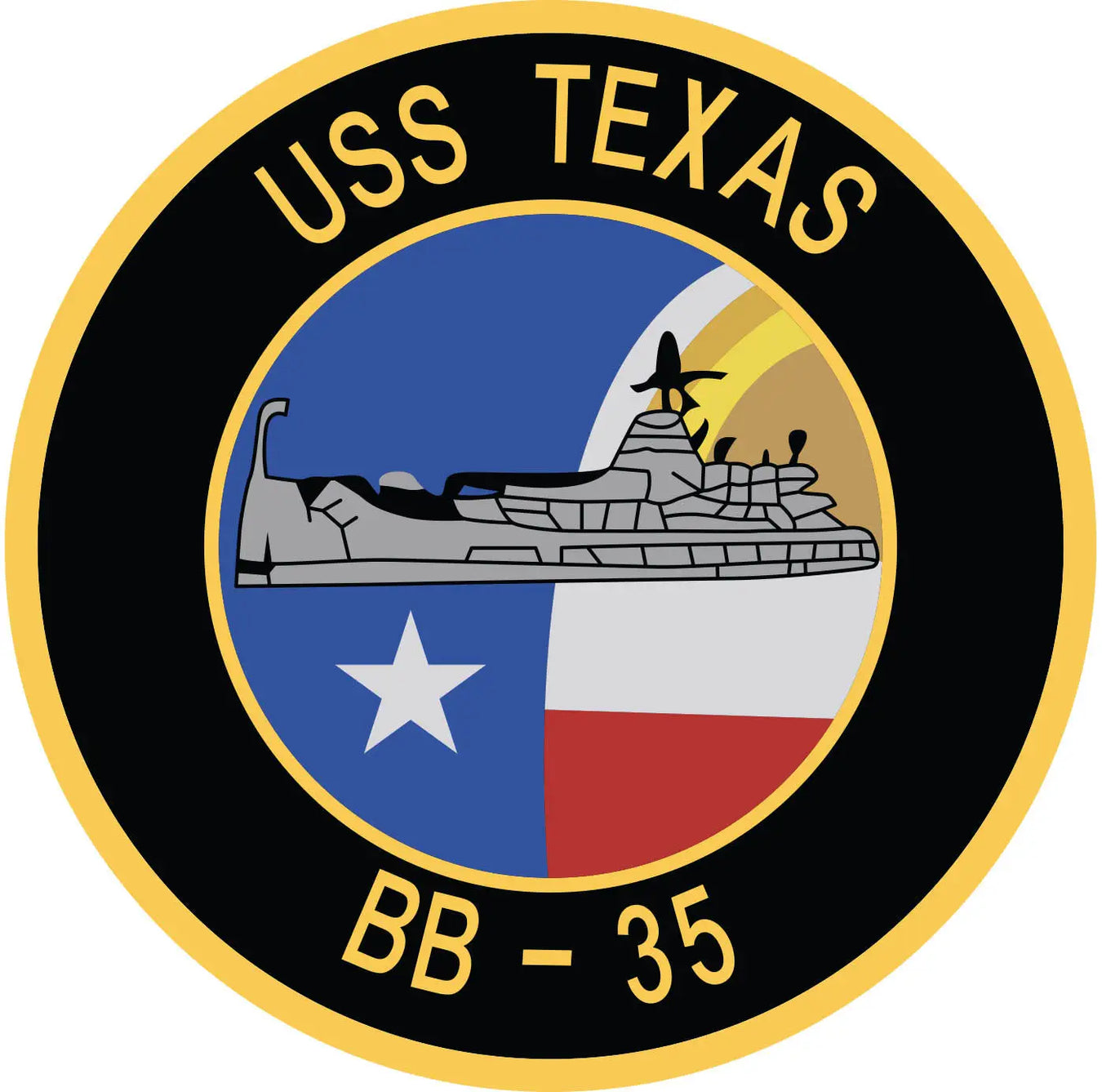 USS Texas (BB-35) Merchandise - Shop T-Shirts, hoodies, patches, pins, flags, decals, hats and more.