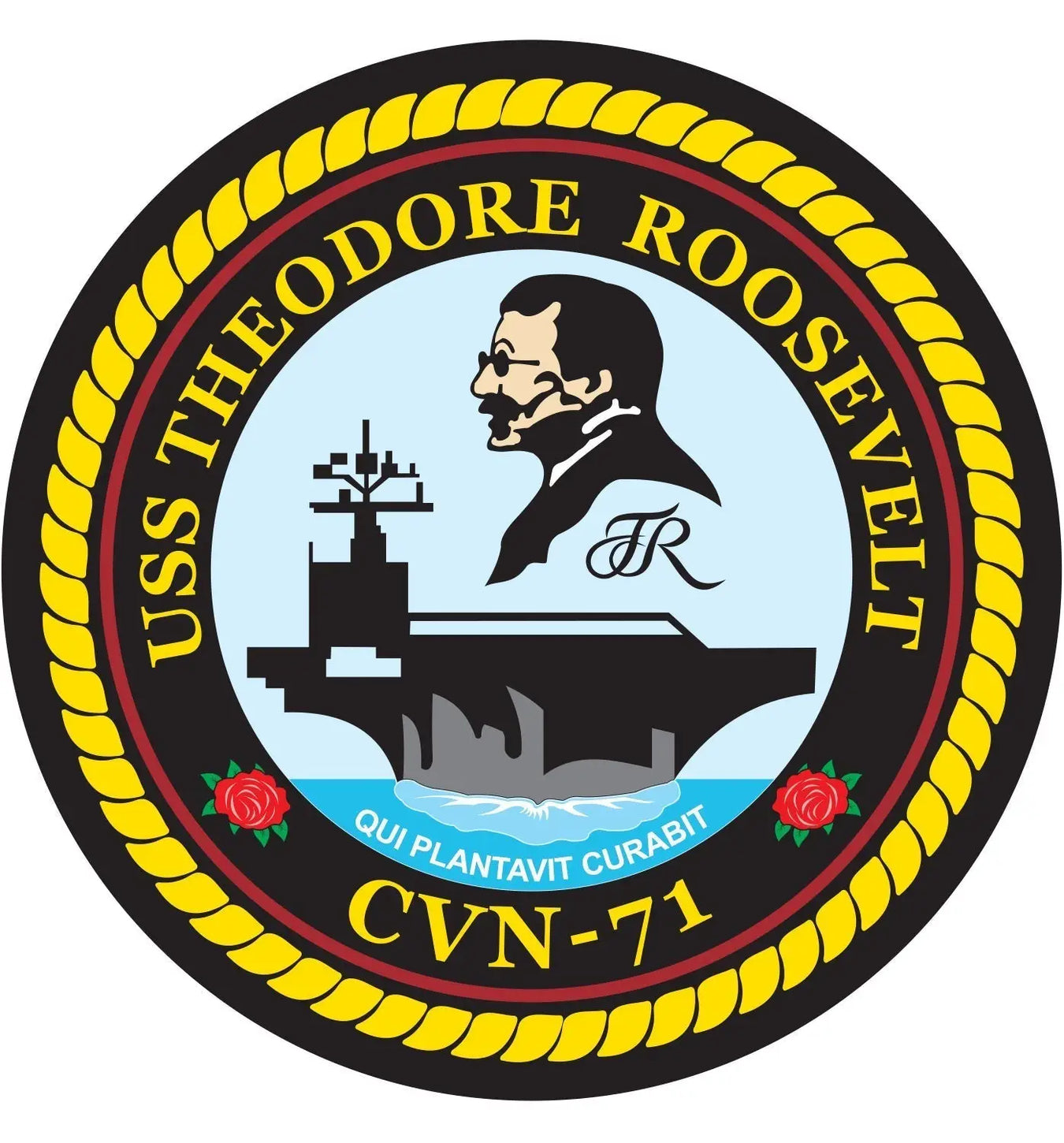 USS Theodore Roosevelt (CVN-71) Logo Emblem Crest