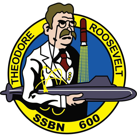 USS Theodore Roosevelt (SSBN-600) Logo Crest Insignia