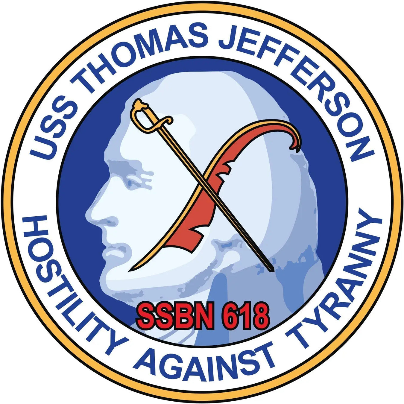USS Thomas Jefferson (SSBN-618) Logo