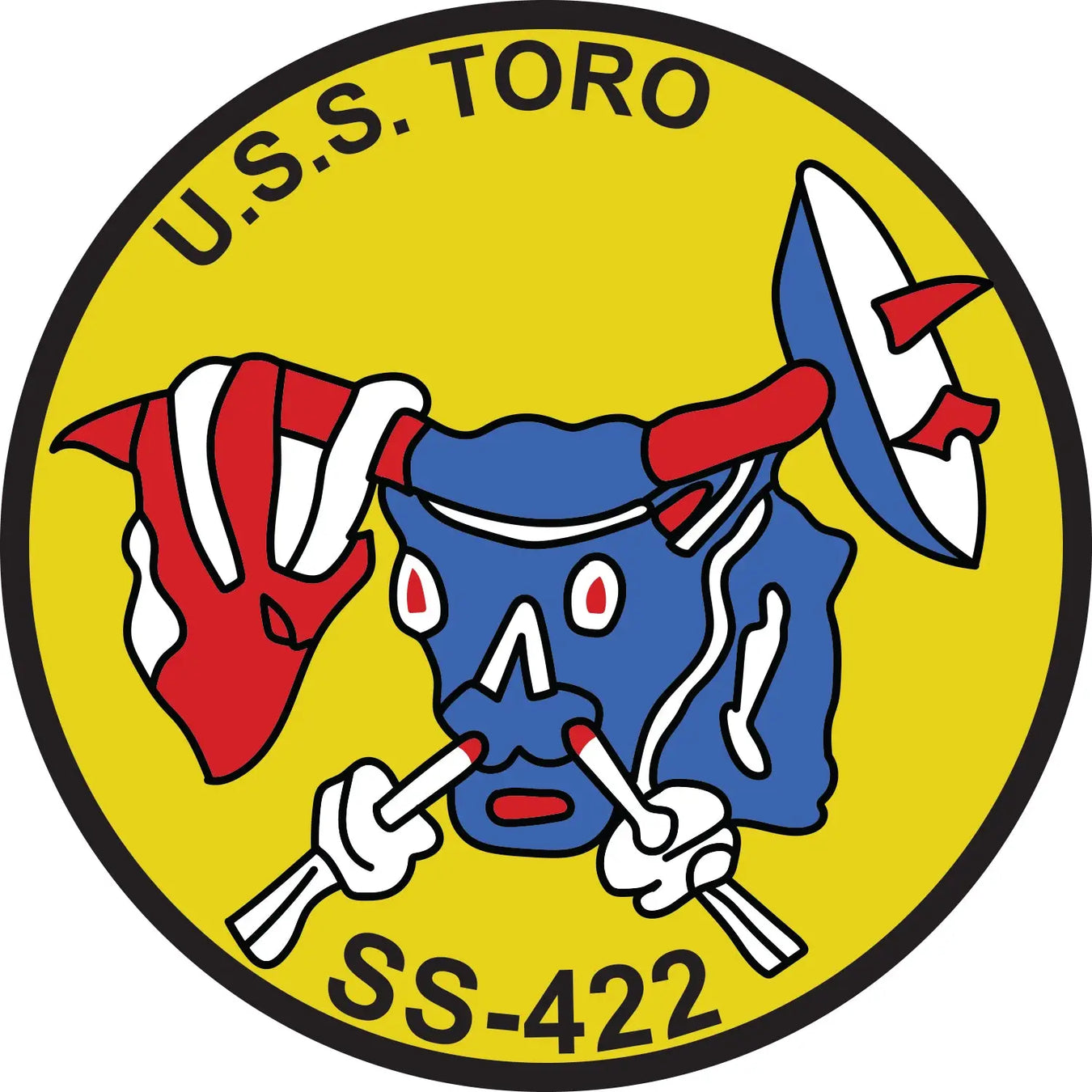 USS Toro (SS-422) Patch Logo Decal Emblem Crest Insignia