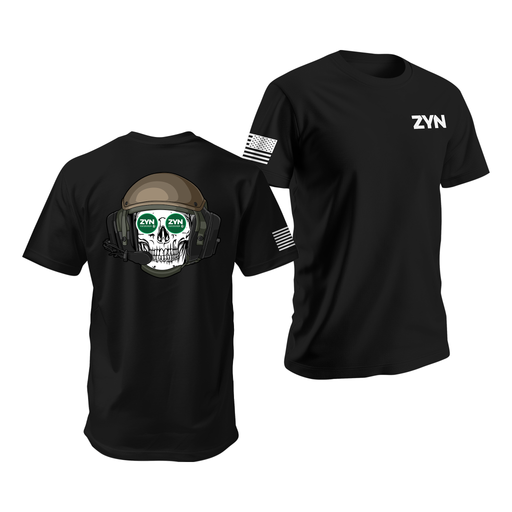 Zyn Gentex CVC Helmet T-Shirt Tactically Acquired Black Small Wintergreen