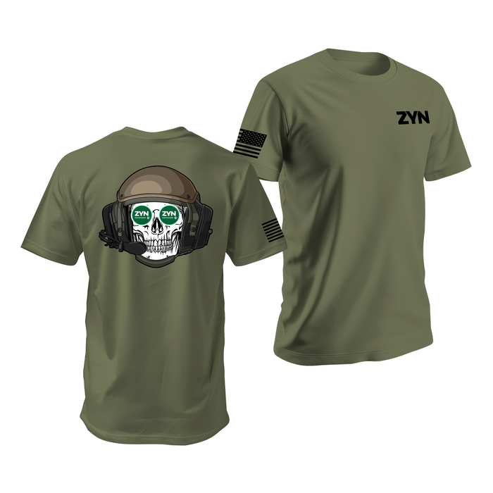 Zyn Gentex CVC Helmet T-Shirt Tactically Acquired Military Green Small Wintergreen