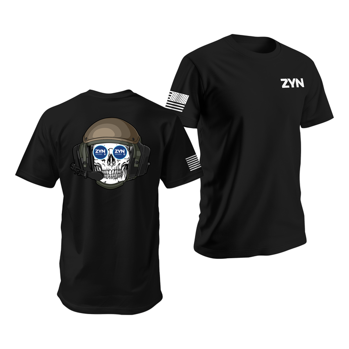 Zyn Gentex CVC Helmet T-Shirt Tactically Acquired Black Small Peppermint