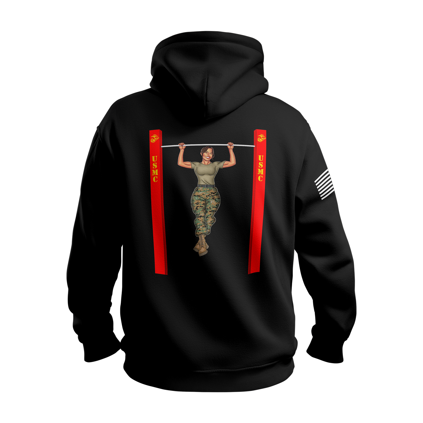 USMC Pin-Up Girl Ari “PT: Good for Me, Good for You” Hoodie Tactically Acquired Black S