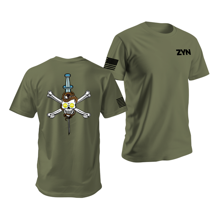 Zyn EMS/EMT Paramedic Star of Life Skull T-Shirt Tactically Acquired   