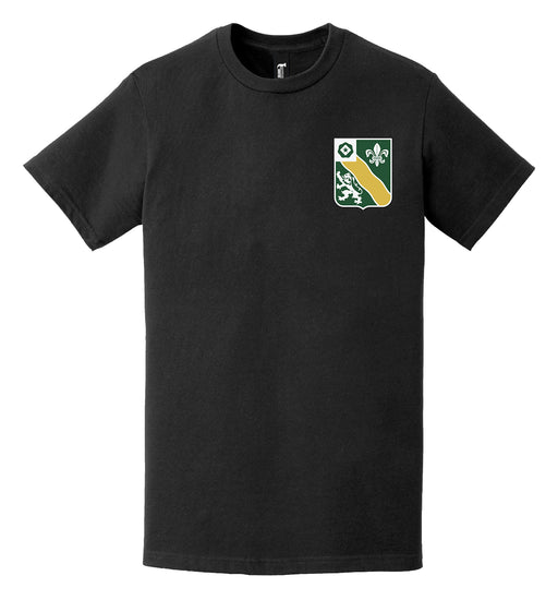 U.S. Army 63rd Armor Regiment Left Chest Logo T-Shirt Tactically Acquired   