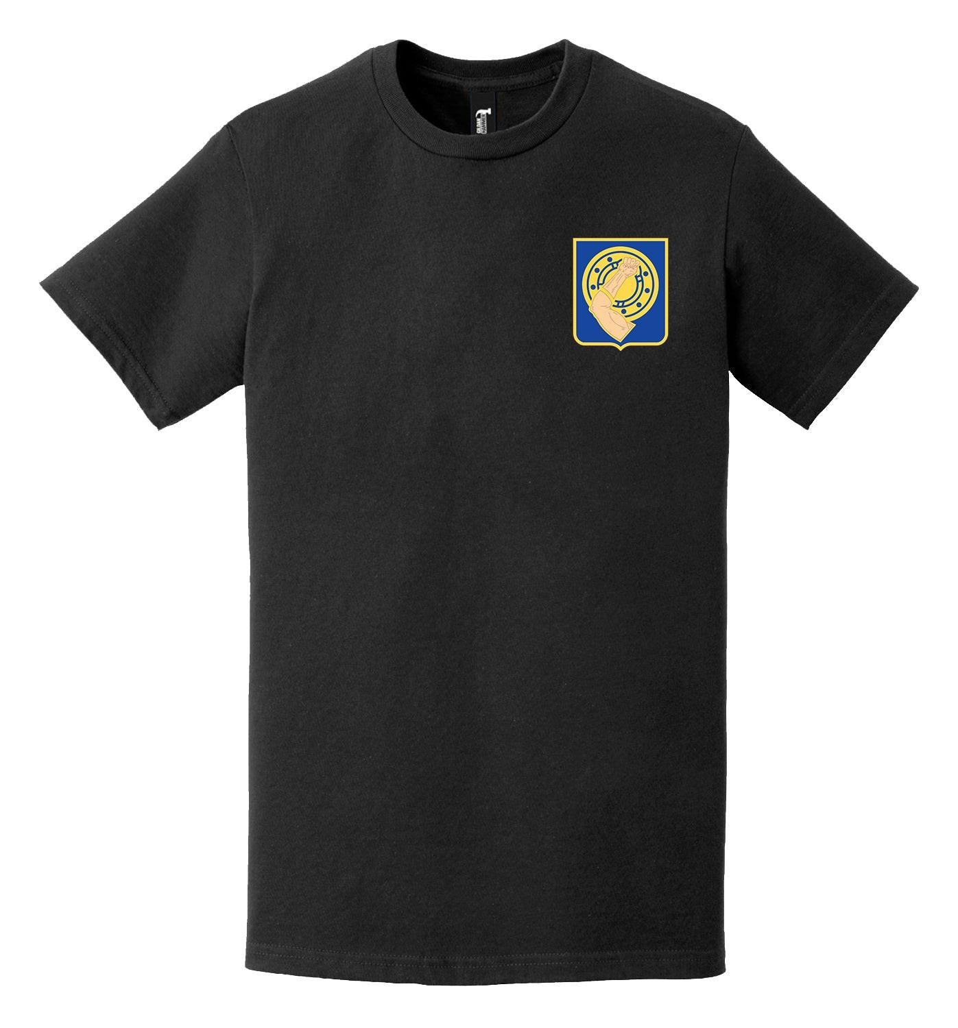 U.S. Army 34th Armor Regiment Left Chest Logo T-Shirt Tactically Acquired   