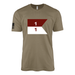 1-1 CAV "Blackhawks" Cavalry Guidon T-Shirt Tactically Acquired Coyote Brown Small