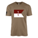 1-1 CAV "Blackhawks" Cavalry Guidon T-Shirt Tactically Acquired Woodland Brown Small