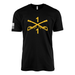 1-1 CAV "Blackhawks" Cavalry Sabers T-Shirt Tactically Acquired Black Small Clean