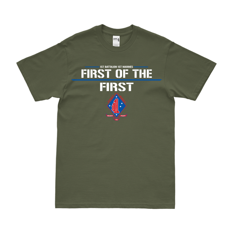 1st Battalion, 1st Marines (1/1) 'First of the First' T-Shirt