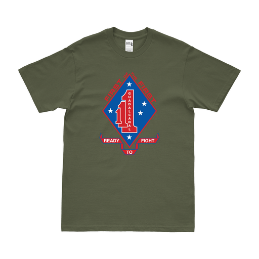 1st Battalion, 1st Marines (1/1 Marines) Logo Emblem T-Shirt Tactically Acquired   