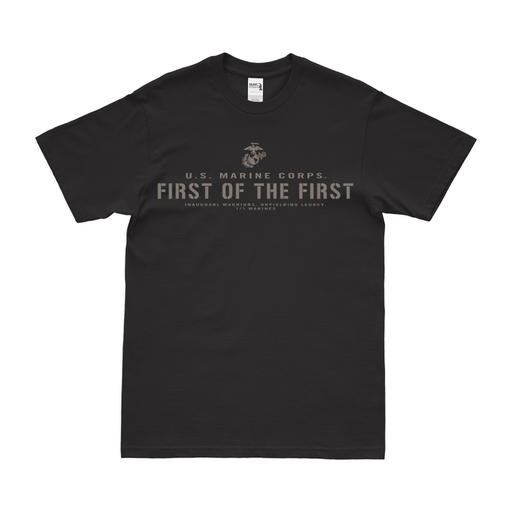1st Battalion, 1st Marines (1/1) 'First of the First' Motto T-Shirt Tactically Acquired Small Black 