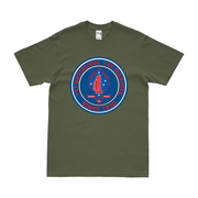 1st Battalion, 1st Marines (1/1 Marines) Since 1930 Emblem T-Shirt Tactically Acquired Small Military Green 
