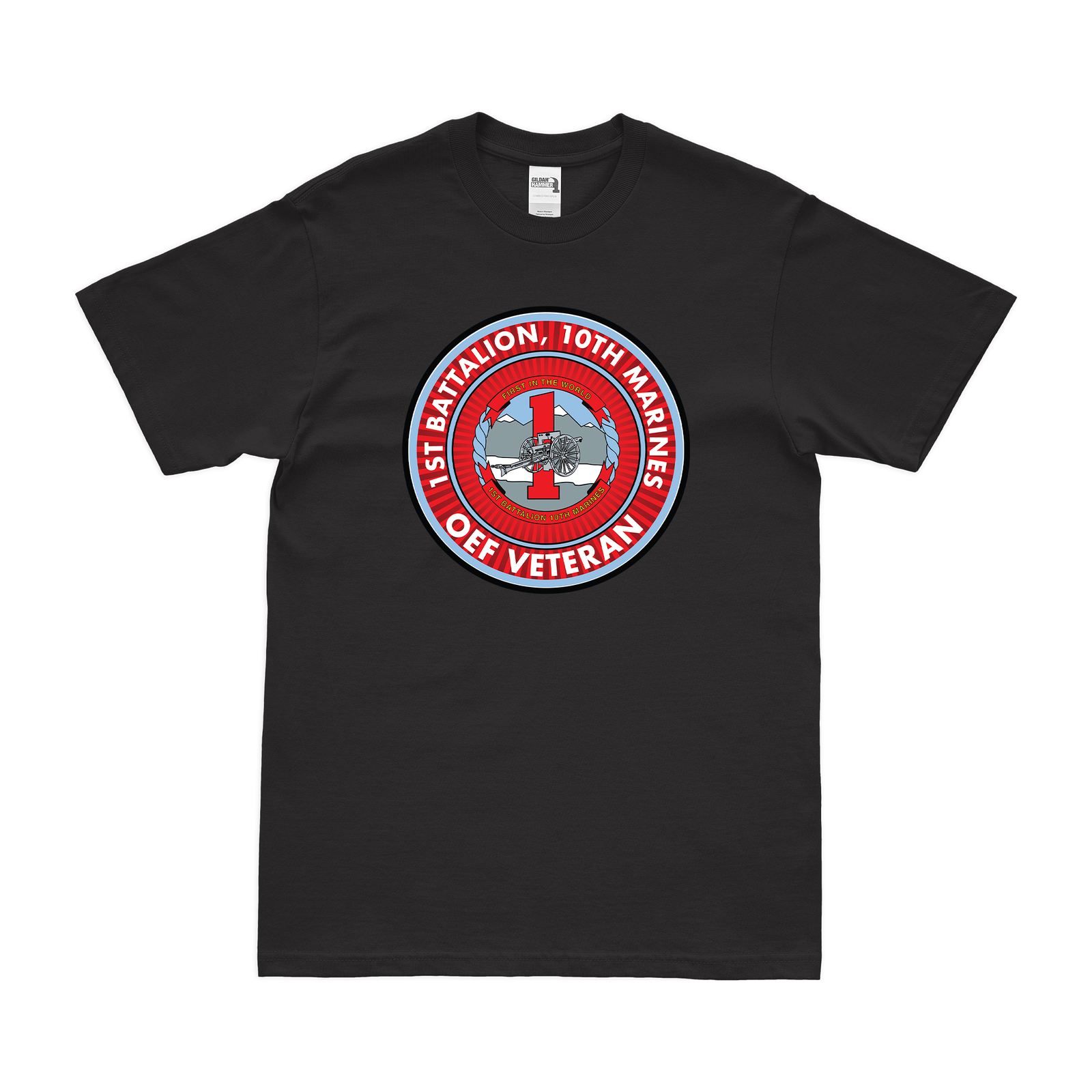 1st Bn 10th Marines (1/10 Marines) OEF Veteran T-Shirt Tactically Acquired   