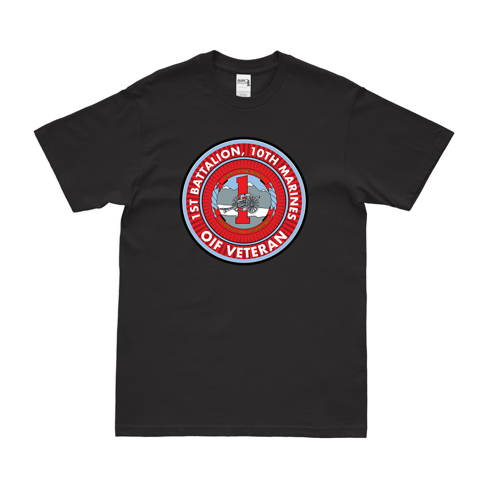 1st Bn 10th Marines (1/10 Marines) OIF Veteran T-Shirt Tactically Acquired   