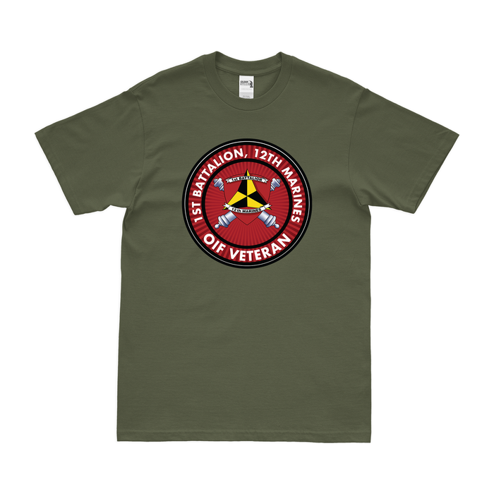 1st Bn 12th Marines (1/12 Marines) OIF Veteran T-Shirt Tactically Acquired   