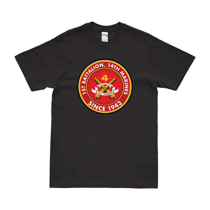 1st Bn 14th Marines (1/14 Marines) Since 1943 T-Shirt Tactically Acquired   