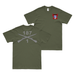 Double-Sided 1-187 IN, 3BCT, 101st ABN Crossed Rifles T-Shirt Tactically Acquired Military Green Leader Tori Small