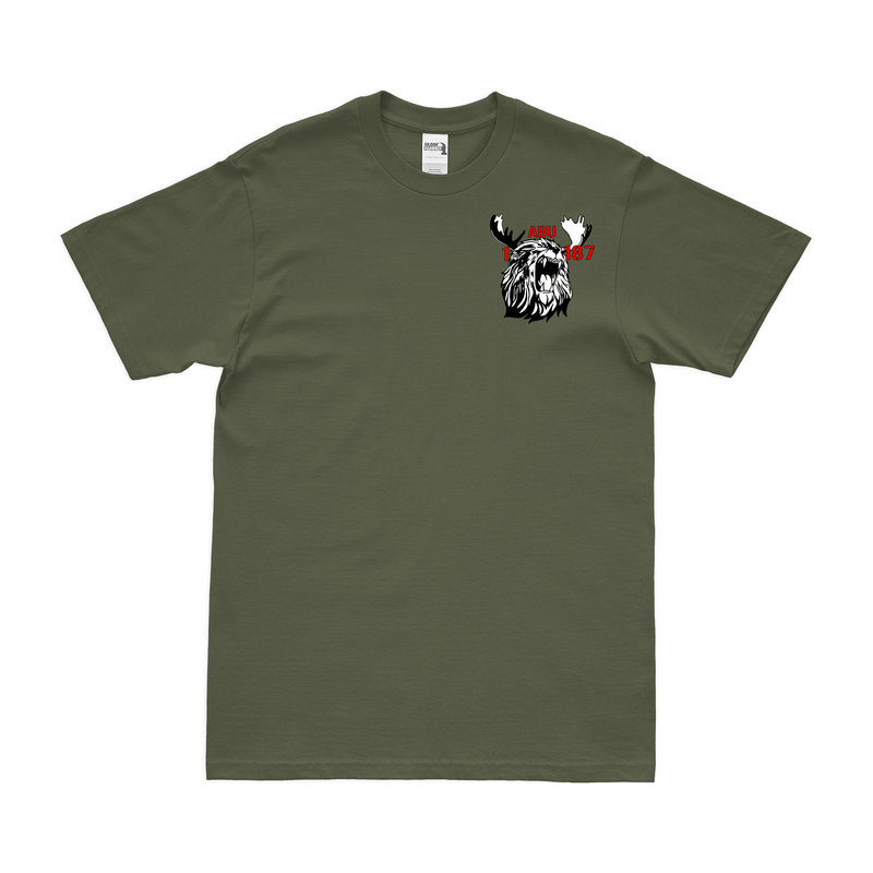 A Co 'Abu', 1-187 IN, 3BCT, 101 ABN Left Chest T-Shirt
