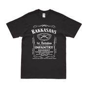 1st Battalion 187th Infantry (1-187) Whiskey Label T-Shirt Tactically Acquired Black Small 