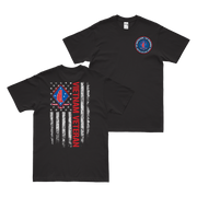 Double-Sided 1/1 Marines Khe Sanh American Flag T-Shirt Tactically Acquired Black Small 