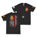 Double-Sided 1/2 Marines American Flag T-Shirt Tactically Acquired Black Small 