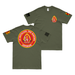 Double-Sided 1/2 Marines Veteran T-Shirt Tactically Acquired Military Green Small 