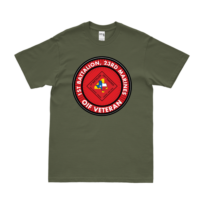 1st Bn 23rd Marines (1/23 Marines) OIF Veteran T-Shirt