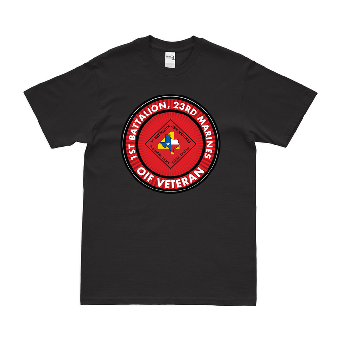 1st Bn 23rd Marines (1/23 Marines) OIF Veteran T-Shirt Tactically Acquired   