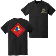Double-Sided 1/23 Marines Unit Logo EGA T-Shirt Tactically Acquired   