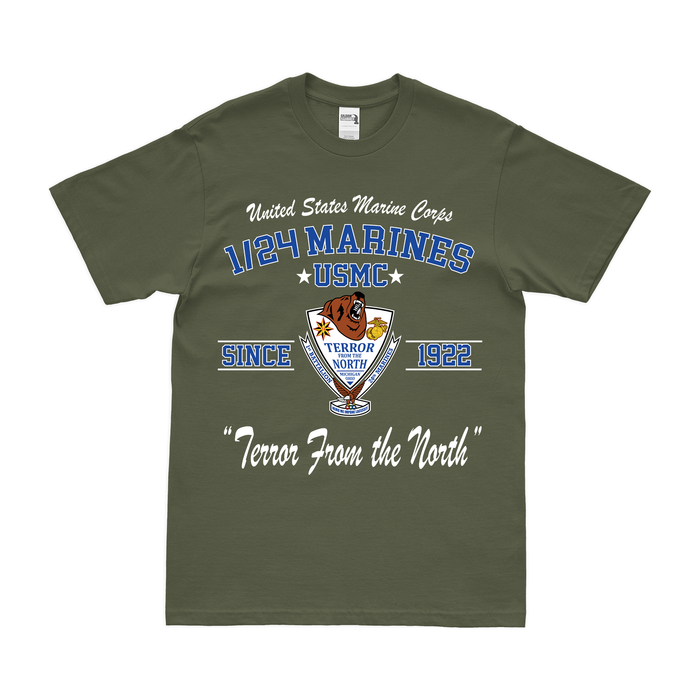 1st Bn 24th Marines (1/24 Marines) Since 1922 Legacy T-Shirt Tactically Acquired   