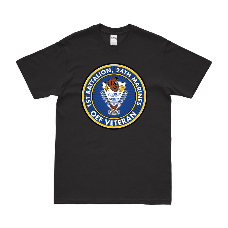 1st Bn 24th Marines (1/24 Marines) OEF Veteran T-Shirt