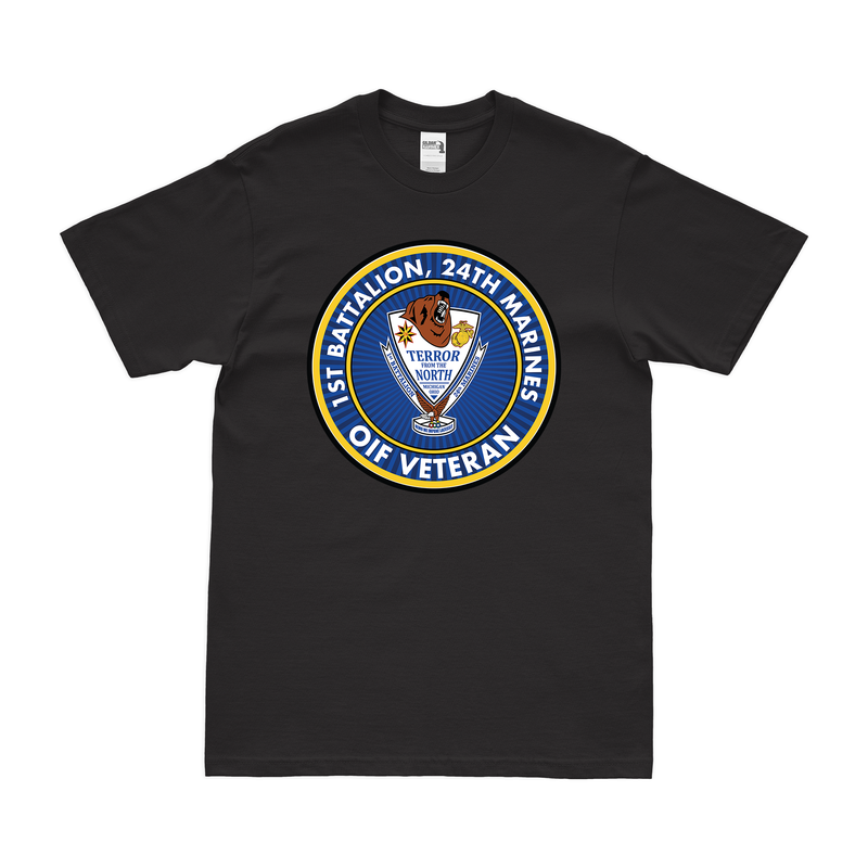 1st Bn 24th Marines (1/24 Marines) OIF Veteran T-Shirt