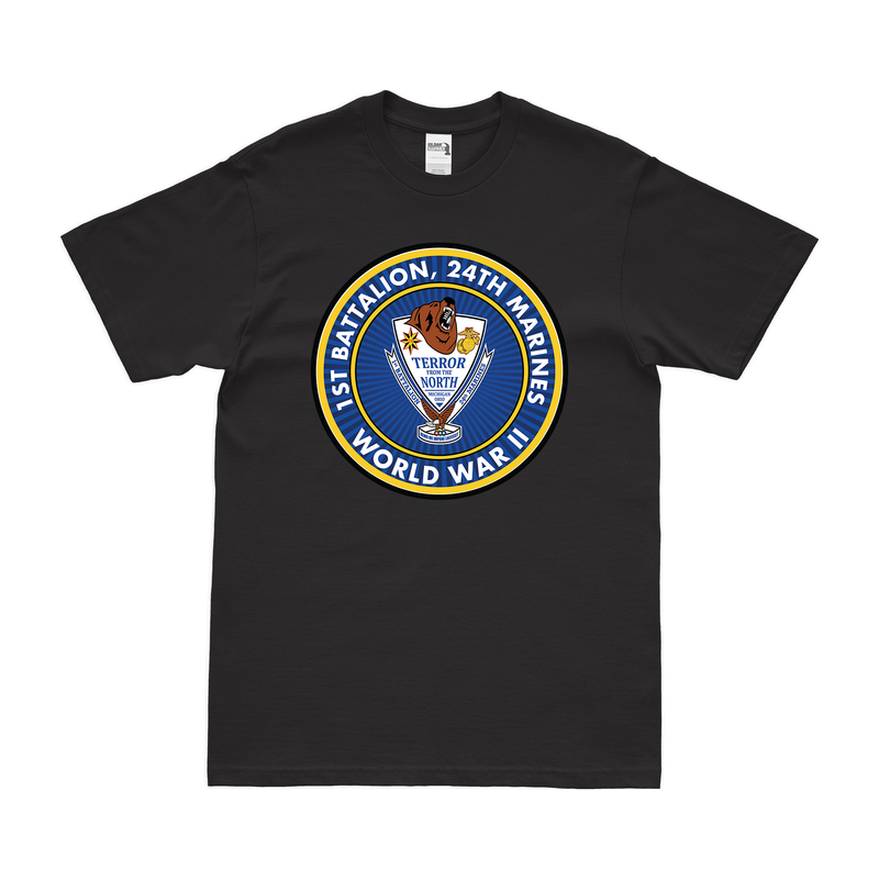 1st Bn 24th Marines (1/24 Marines) World War II T-Shirt