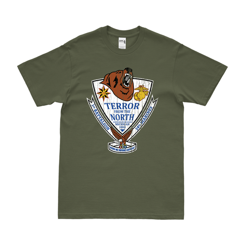 Distressed 1st Battalion 24th Marines (1/24) Logo T-Shirt