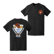 Double-Sided 1/24 Marines Logo USMC Veteran T-Shirt Tactically Acquired   