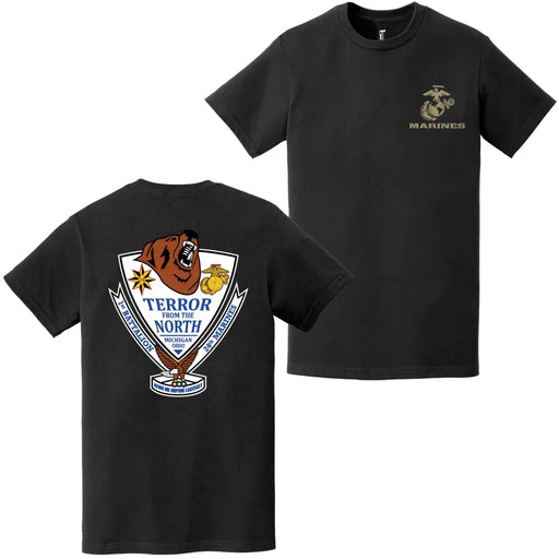 Double-Sided 1/24 Marines Unit Logo EGA T-Shirt Tactically Acquired   