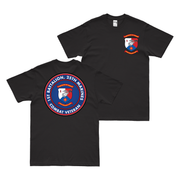 Double-Sided 1-25 Marines Combat Veteran T-Shirt Tactically Acquired Black Small 