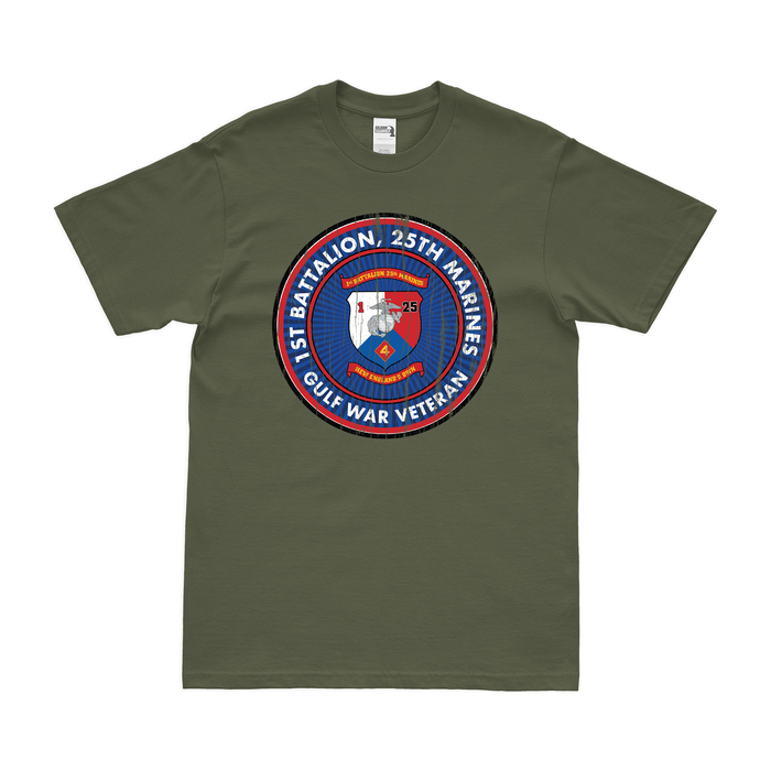 1st Bn 25th Marines (1/25 Marines) Gulf War Veteran T-Shirt Tactically Acquired   