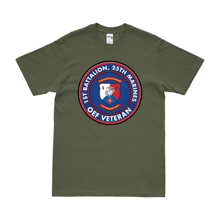 1st Bn 25th Marines (1/25 Marines) OEF Veteran T-Shirt Tactically Acquired   
