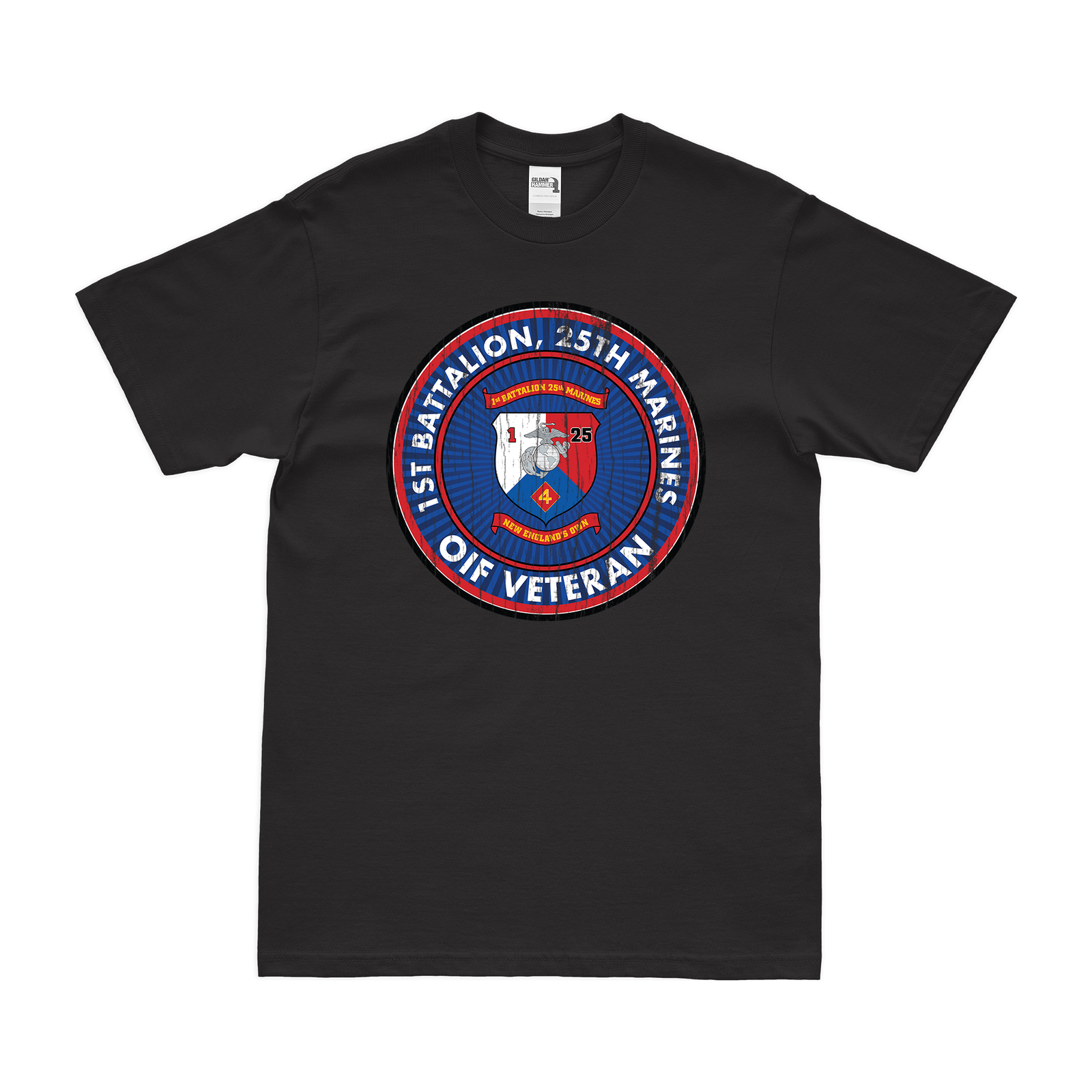 1st Bn 25th Marines (1/25 Marines) OIF Veteran T-Shirt Tactically Acquired   