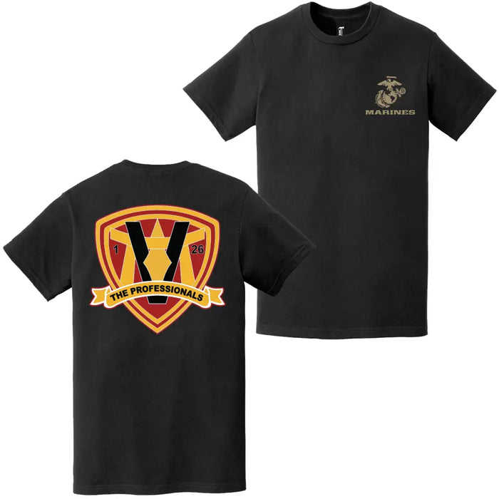 Double-Sided 1/26 Marines Logo EGA T-Shirt Tactically Acquired   