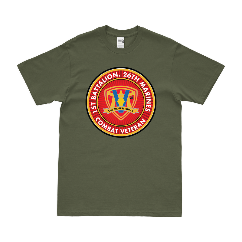 1st Bn 26th Marines (1/26 Marines) Combat Veteran T-Shirt
