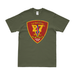 Distressed 1st Battalion, 27th Marines (1/27) Unit Logo T-Shirt Tactically Acquired Small Military Green 
